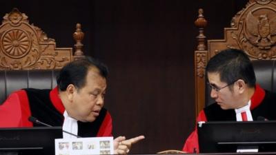 Judges in court in Indonesia