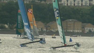 Catamarans in the Extreme Sailing Series