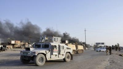 A convoy of the Iraqi security forces in Diyala province