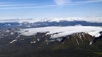 Aerial view of Bardarbunga volcano