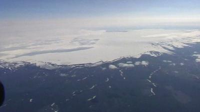 Volcano site from above