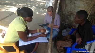 British aid volunteer William Pooley, who worked with The Shepherd's Hospice to provide palliative care in Sierra Leone