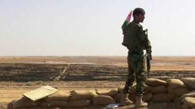 A Kurdish fighter