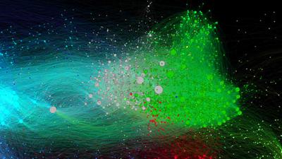 A map of social media interactions