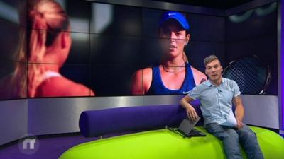 Martin on the Newsround sofa