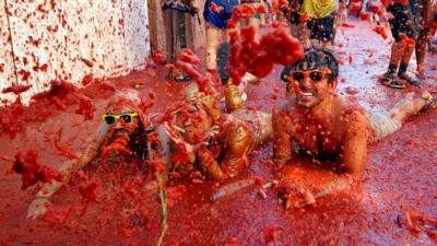 Tomato throwing festival