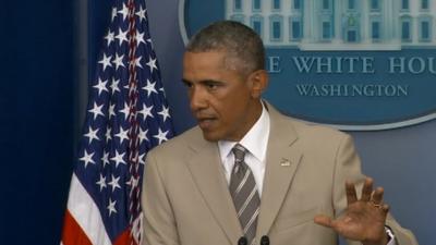 Barack Obama at the White House 28 August 2014