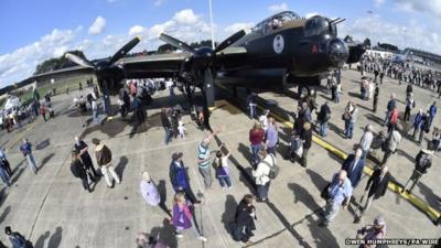 Visitors enjoy the Lancaster