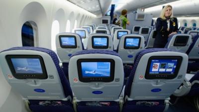 The limited room between seats on airlines