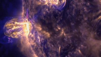 Image of solar flares