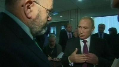 BBC's John Sweeney talks to Russian President Vladimir Putin