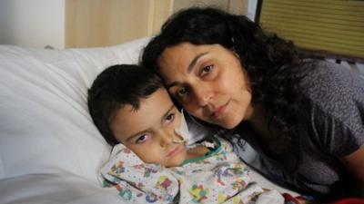 Ashya King with his mother Naghemeh