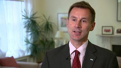 Health Secretary Jeremy Hunt