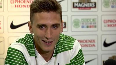 Celtic striker Stefan Scepovic