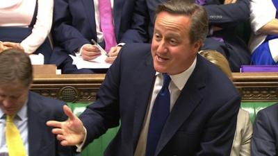 David Cameron at PMQs