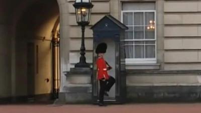 Grenadier Guardsman outside Buckingham Palace