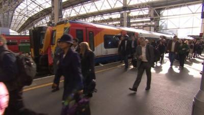 Train at London Waterloo