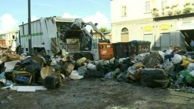 Rubbish on the street