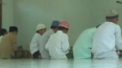 Boys in a mosque