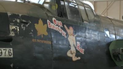 Replica Lancaster bomber