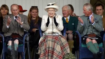 The Queen and Royal Family at Braemar