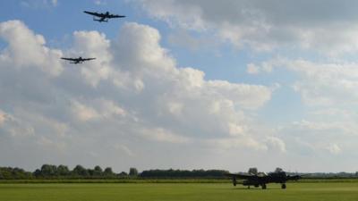 Lancaster bombers and Just Jane