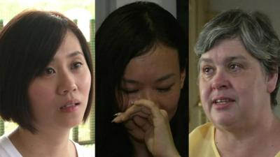 Wives of missing passengers and crew from MH370