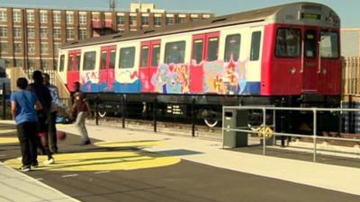 Tube train at University Technical College