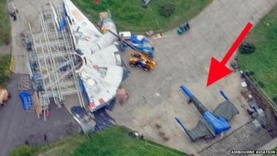 Star Wars ships on Greenham Common