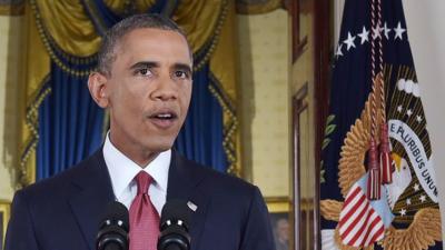 US President Barack Obama gives his address on targeting Islamic State (10 September)