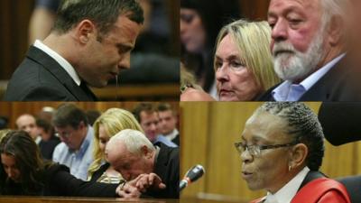 Selection of Oscar Pistorius trial photos