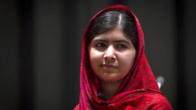 Pakistani schoolgirl activist Malala Yousafzai