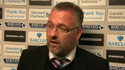 Aston Villa manager Paul Lambert