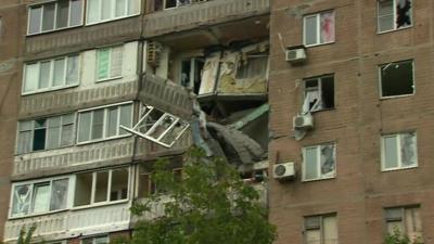 Damaged building