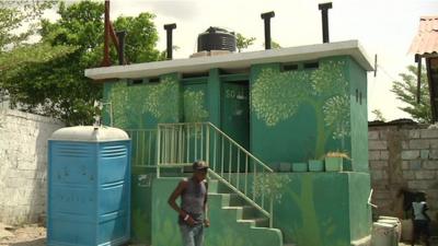 An eco toilet in Port Au Prince