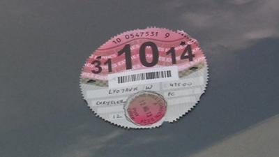 Car tax disc