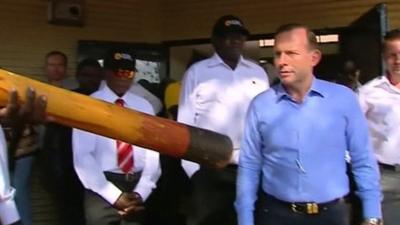 Tony Abbott in Northern Territory base