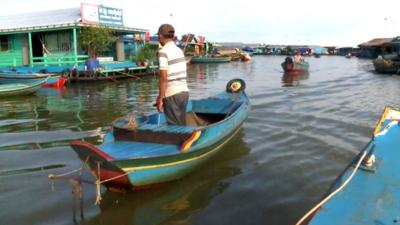 Man on a boat