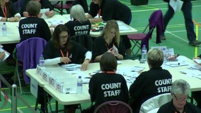 Count staff at a table