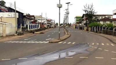 Freetown streets under curfew