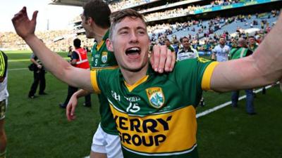 James O'Donoghue celebrates Kerry's All-Ireland triumph