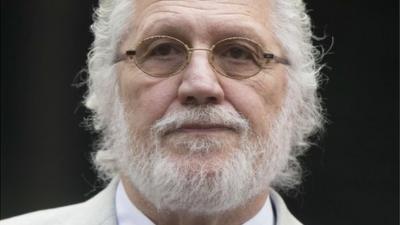 Dave Lee Travis arriving at court on Friday 19 September