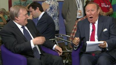 John Prescott and Andrew Neil