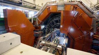 A general view of the A Large Ion Collider Experiment (ALICE) experiment, part of the Large Hadron Collider (LHC) at CERN near Geneva in Switzerland, 23 July 2013