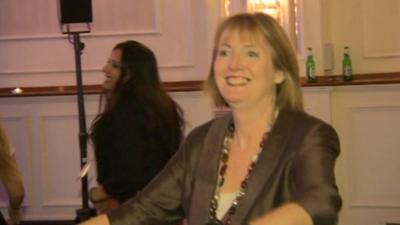 Harriet Harman dancing at 2013 conference