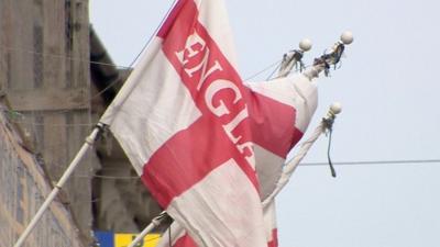 England flag in Thurrock