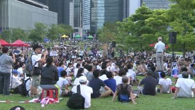 Hong Kong students protest