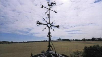 Zillebeke weather vane in Folkestone