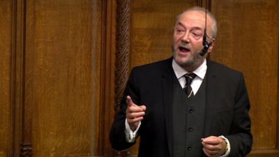 The Respect MP George Galloway