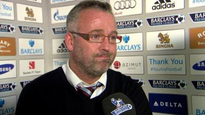 Aston Villa manager Paul Lambert